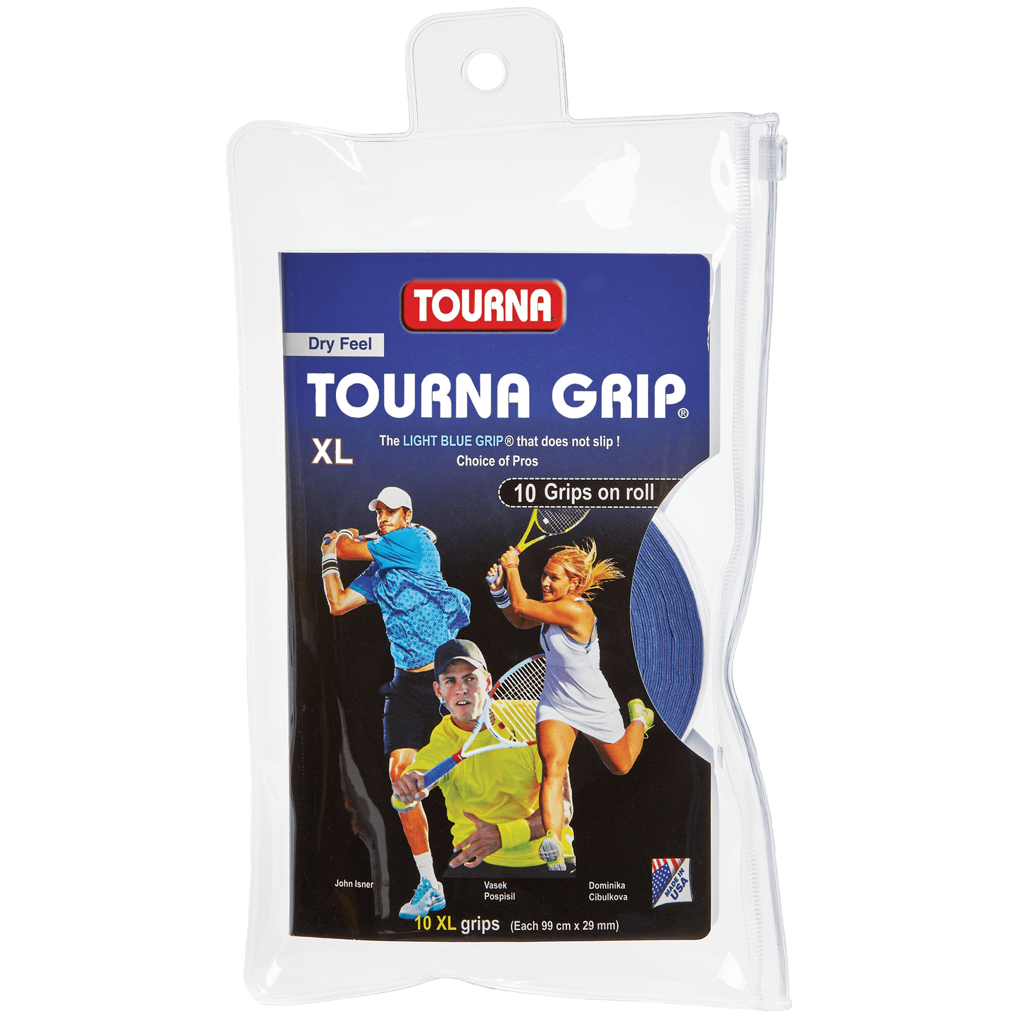 Tourna Grip XL Dry Feel Blue 10-pak Overgrip