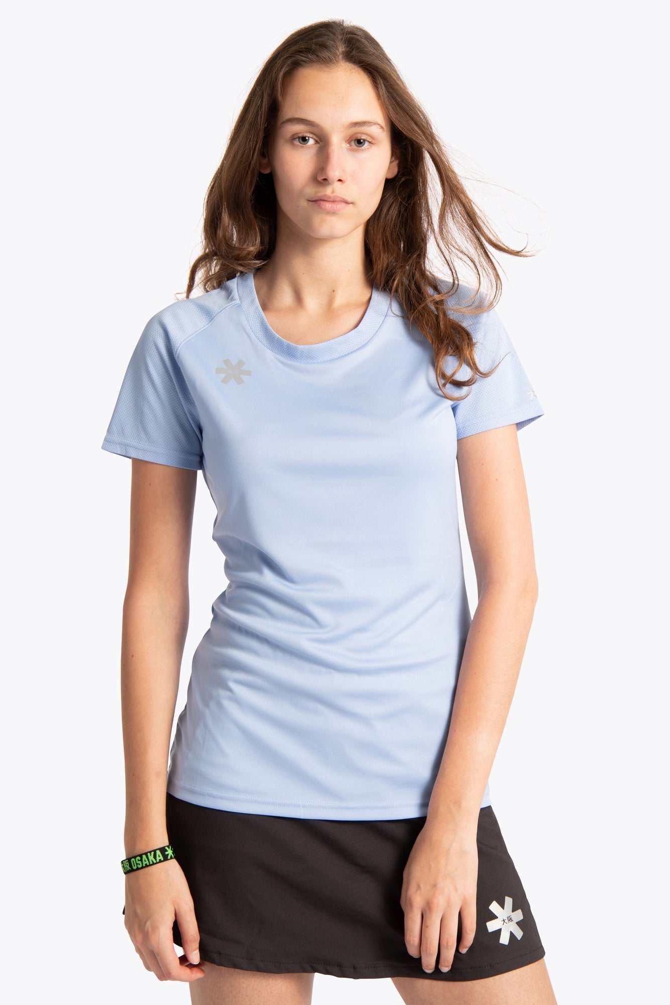 Osaka Vrouwen Training T-shirt Lange mouwen (Hemels Blauw)