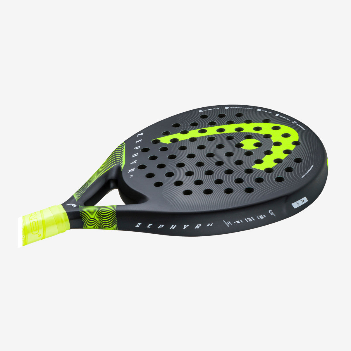 Head Zephyr Ultralight 2023 Padel Racket (Zwart/Geel)
