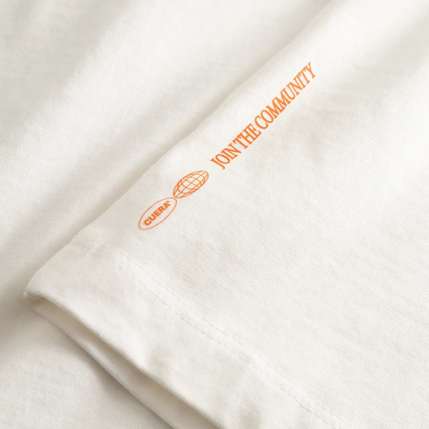Cuera Offcourt Logo T-Shirt (Off White w. Orange)