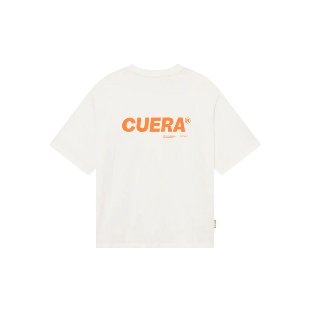 Cuera Offcourt Logo T-Shirt (Off White w. Orange)