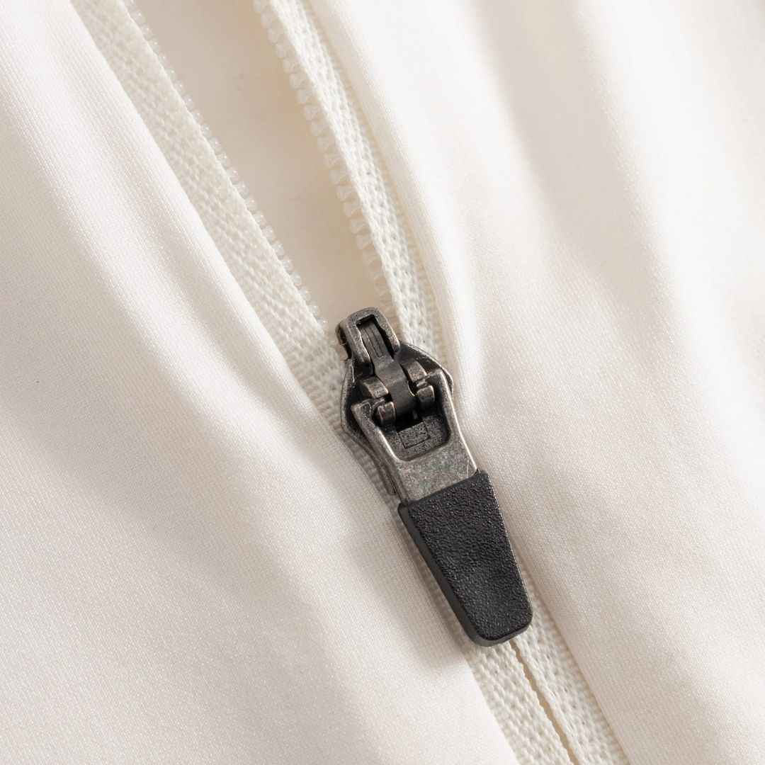 Cuera Active Zip Cardigan (Off White)