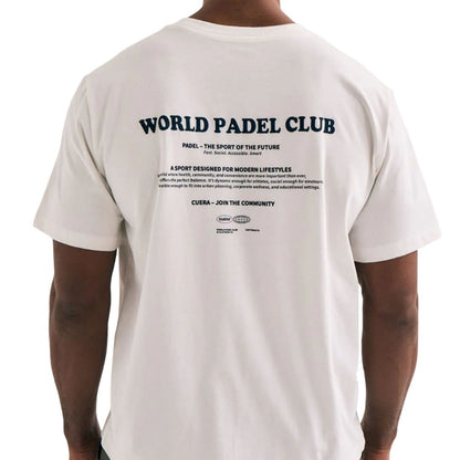 Cuera Offcourt Legacy Short Sleeve Tee (Off White/Navy)