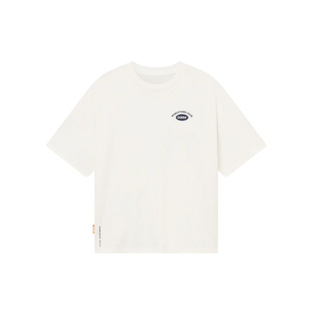 Cuera Offcourt Legacy Short Sleeve Tee (Off White/Navy)