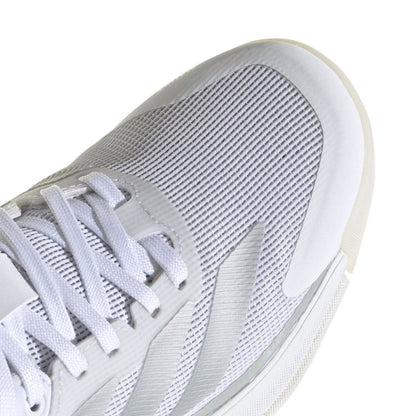 Adidas Crazyquick Boost Women Padelschoenen (Cloud White/Silver Metallic/Zero Metallic)