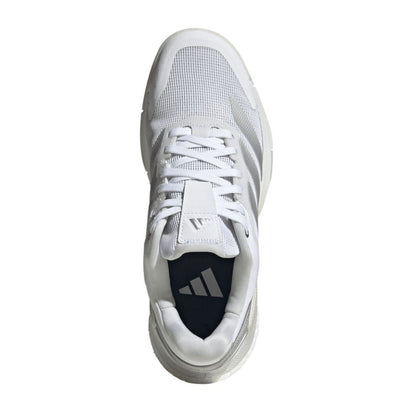 Adidas Crazyquick Boost Women Padelschoenen (Cloud White/Silver Metallic/Zero Metallic)