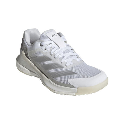 Adidas Crazyquick Boost Women Padelschoenen (Cloud White/Silver Metallic/Zero Metallic)