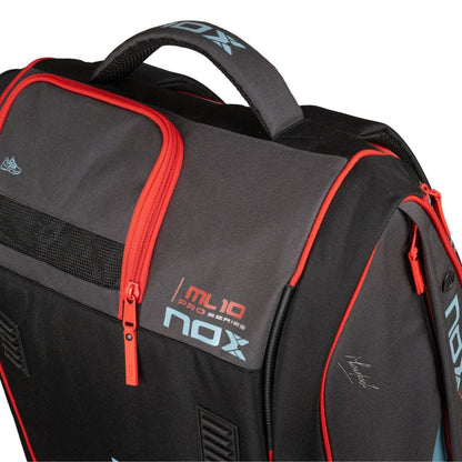 Nox ML10 Competition XL Compact Padel Tas (Zwart/Rood) padellife