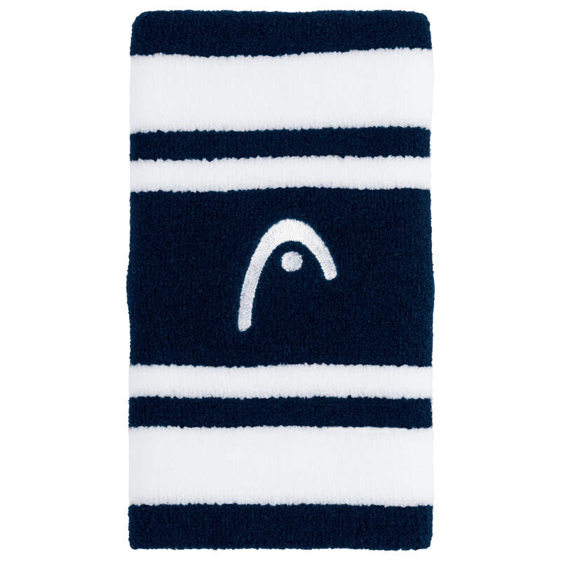 Head Wristband Striped 5" (Navy/White)