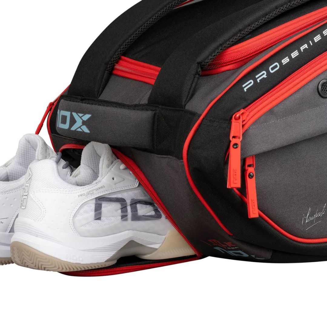 Nox ML10 Competition XL Compact Padel Tas (Zwart/Rood) padellife