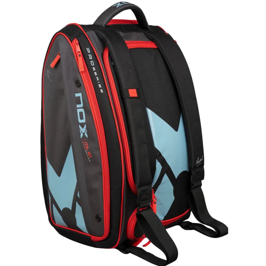 Nox ML10 Competition XL Compact Padel Tas (Zwart/Rood) padellife