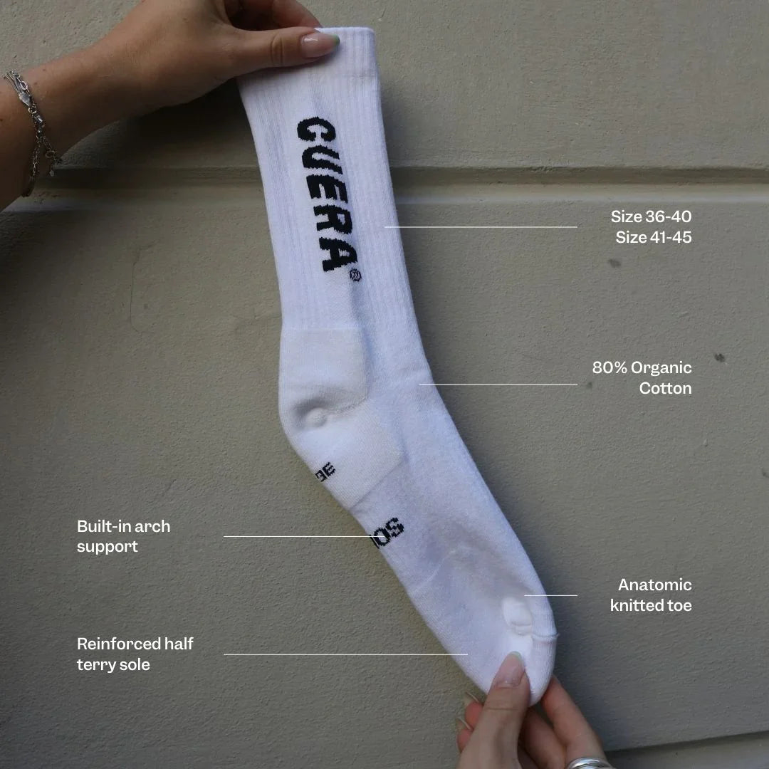 Cuera Padelsokken White/Navy
