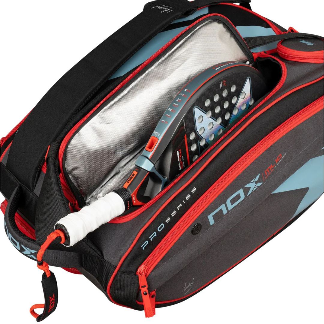 Nox ML10 Competition XL Compact Padel Tas (Zwart/Rood) padellife