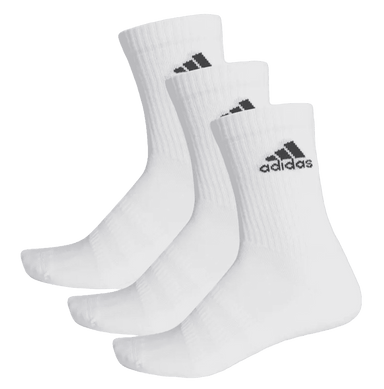 Adidas Cushioned Crew Sokken (3-Pack, Wit) - Padellife.nl