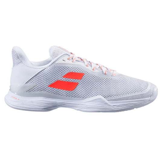 Babolat Jet Tere Clay Dames Padel Schoenen (Wit/Helder Koraal)