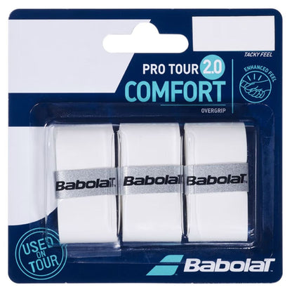 Babolat Pro Tour 2.0 Overgrip (3-pak, wit) padellife
