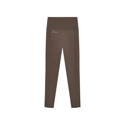 Cuera Active Logo Tights Lang (Donkerbruin)