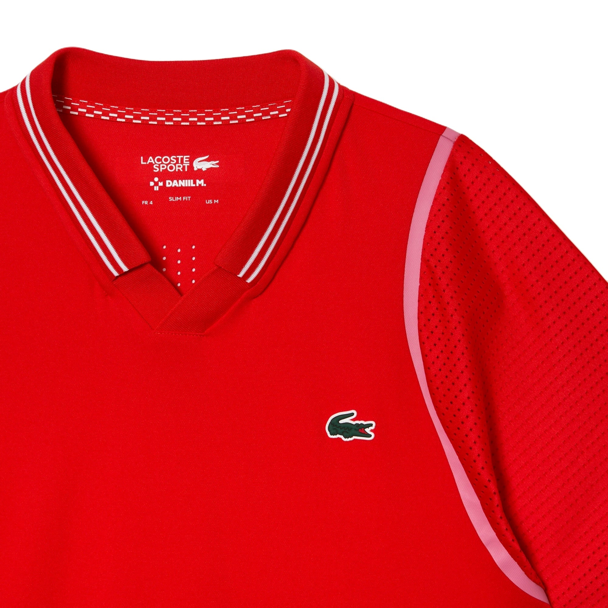 Lacoste Polo (Corrida/Wit) - Padellife.nl