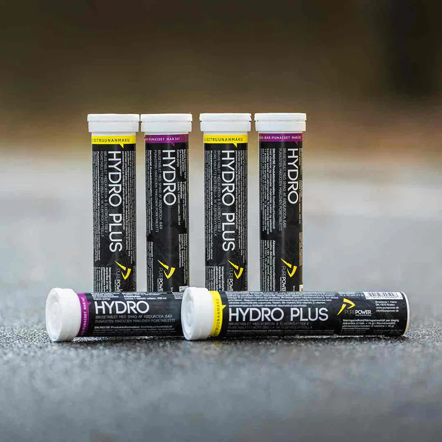 PurePower HydroTabs Elektrolyten – Rode Bessen smaak (1 tube met 20 tabletten)