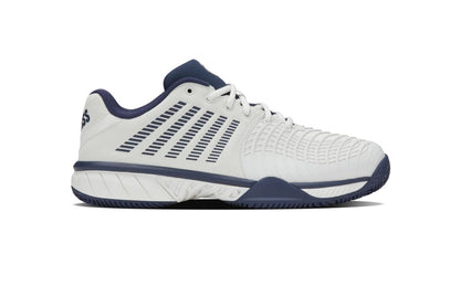 K-Swiss Express Light 3 Clay Heren (Wit op Wit / Marineblauw)