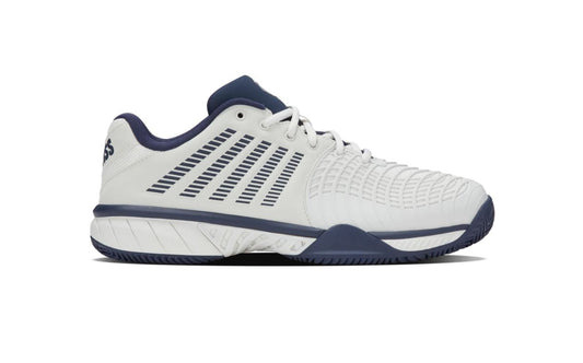 K-Swiss Express Light 3 Clay Heren (Wit op Wit / Marineblauw)