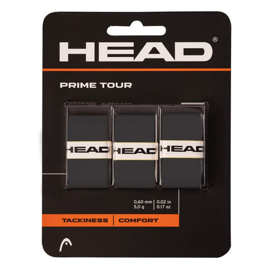 Head Prime Tour Overgrip (3-pak, zwart) padellife