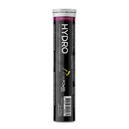 PurePower HydroTabs Elektrolyten – Rode Bessen smaak (1 tube met 20 tabletten)