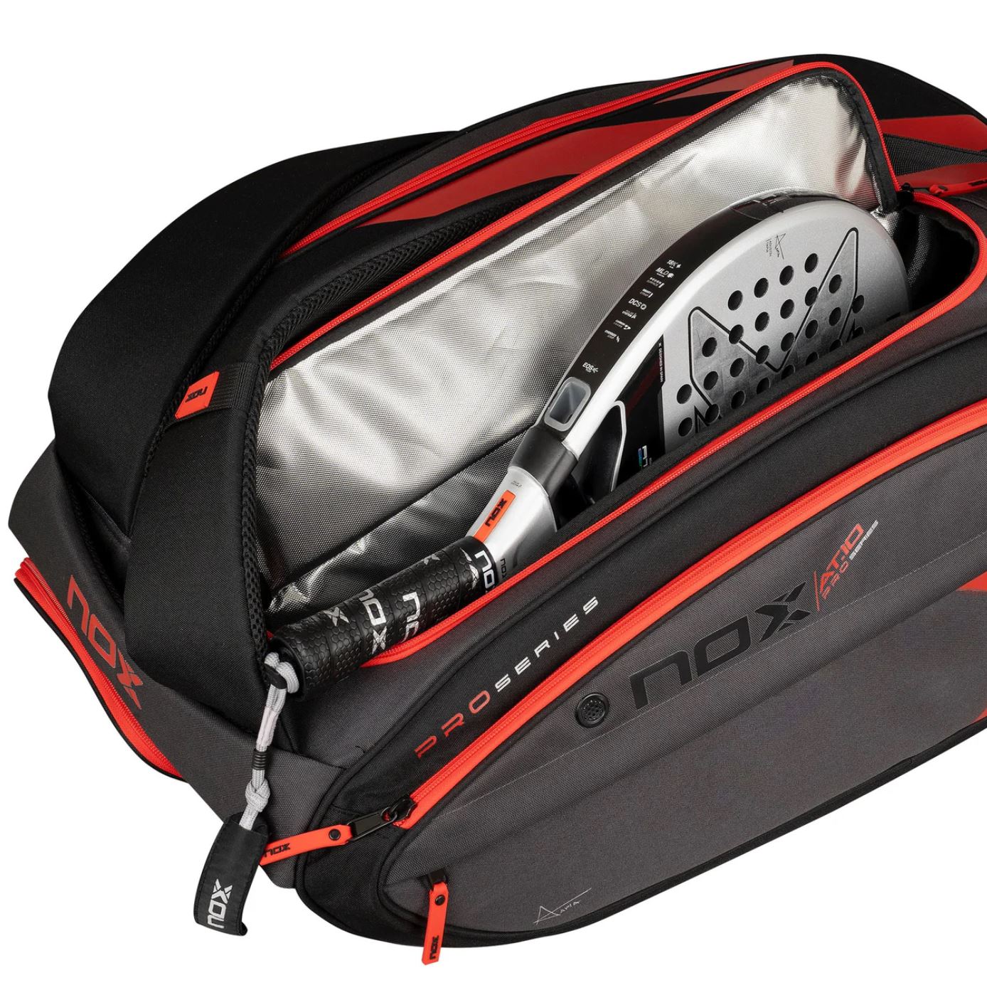 Nox AT10 XXL Padel Bag (Black/Red) - Mypadellife.com