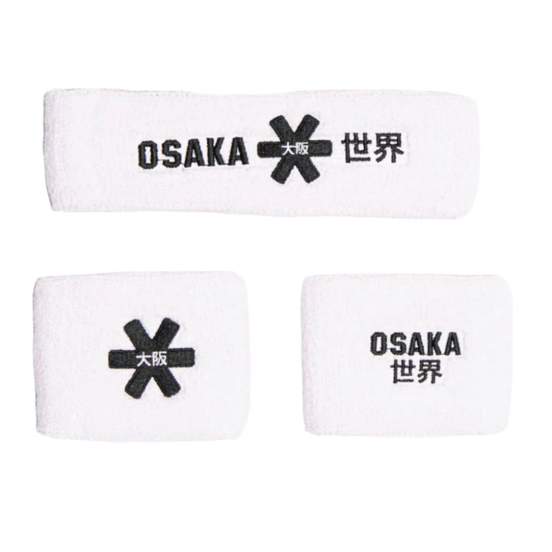 Osaka Zweetband Set (Wit) padellife