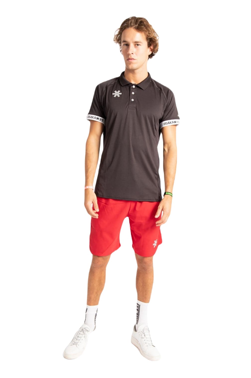 Osaka Heren Polo Jersey (Zwart) - Padellife.nl