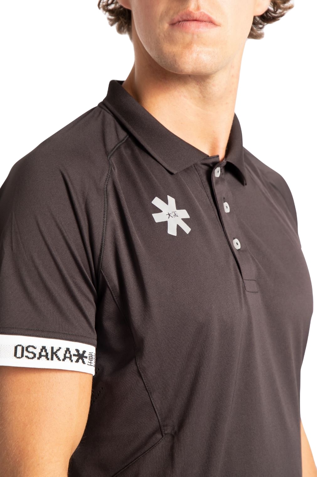 Osaka Heren Polo Jersey (Zwart) - Padellife.nl