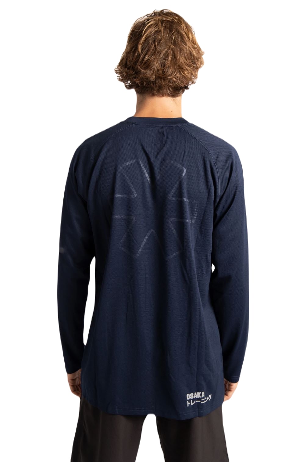 Osaka Heren Training T-shirt Lange Mouw (Navy) - Padellife.nl