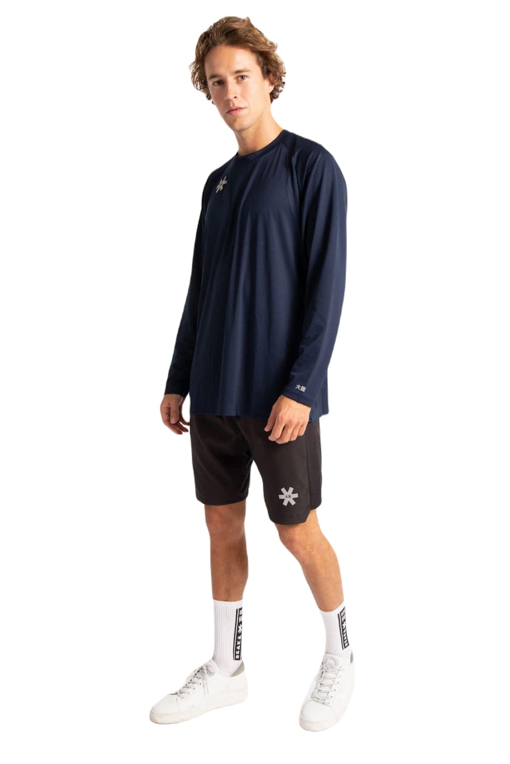 Osaka Heren Training T-shirt Lange Mouw (Navy) - Padellife.nl