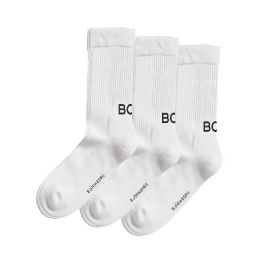 Björn Borg Core Crew Polyamide Sokken (3-pack, White)