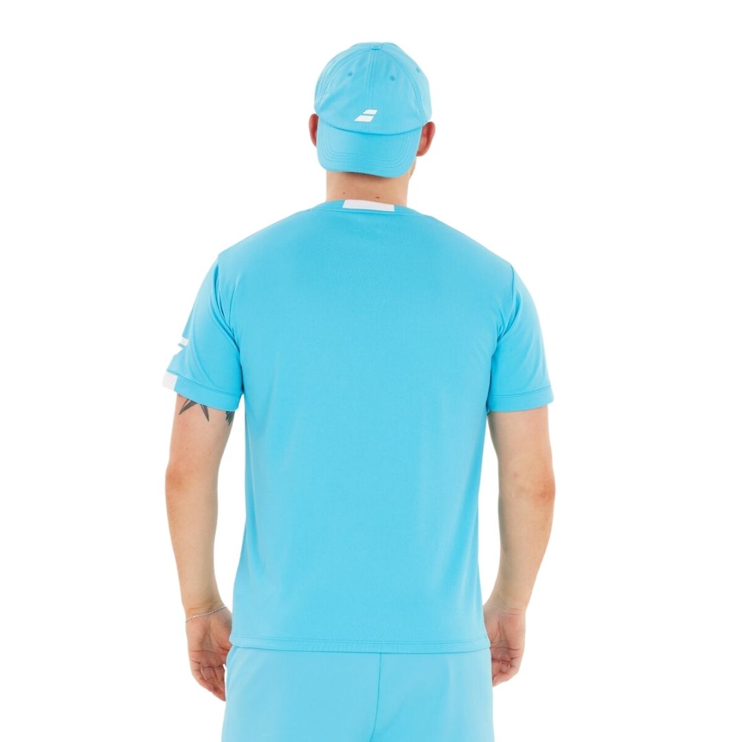 Babolat Play Crew Neck Tee (Cyan Blue)