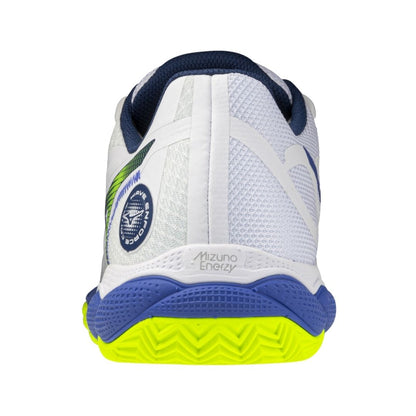 Mizuno Wave Enforce Court CC (U) (White/Dazzling Blue/Lightning Yellow)