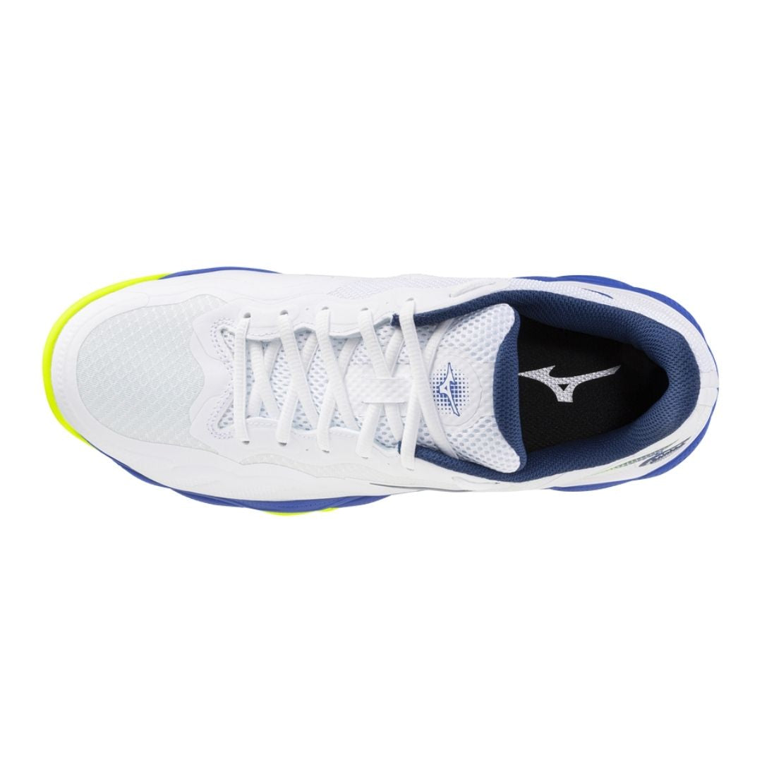 Mizuno Wave Enforce Court CC (U) (White/Dazzling Blue/Lightning Yellow)