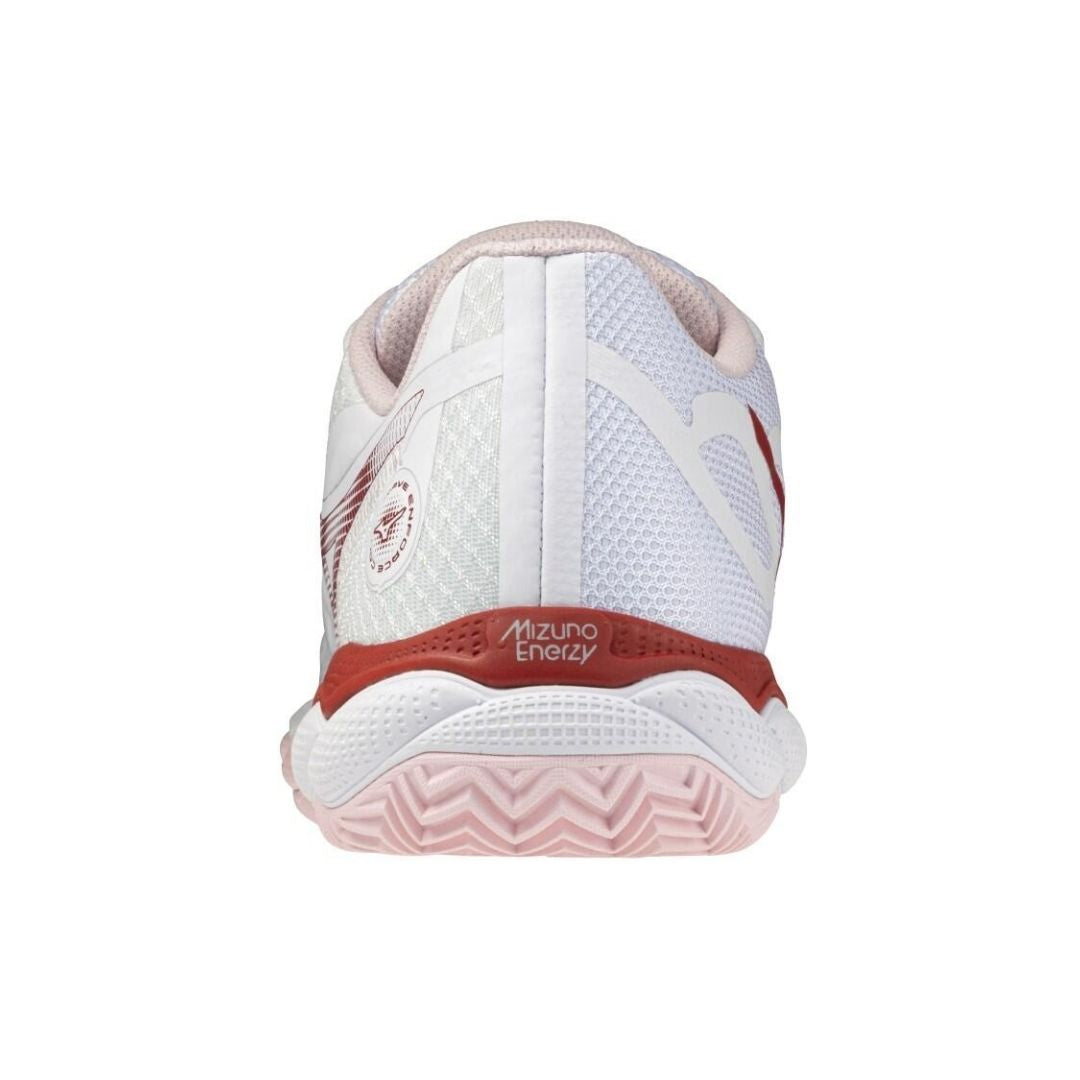 Mizuno Wave Enforce Court 7 CC Women (White/Pinkesque/Barbados Cherry)