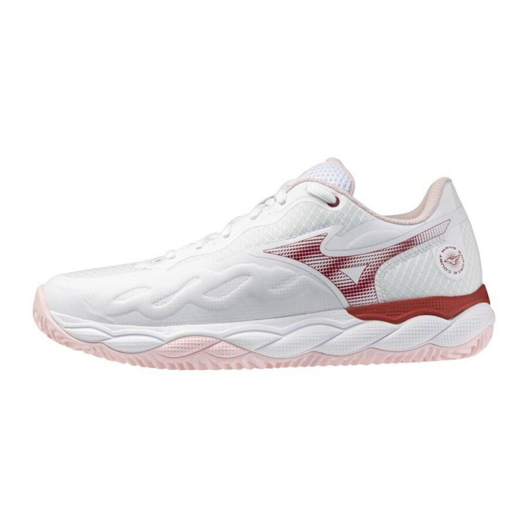 Mizuno Wave Enforce Court 7 CC Women (White/Pinkesque/Barbados Cherry)