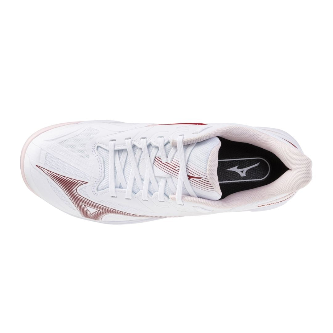 Mizuno Wave Exceed Court CC Women (White/Pinkesque/Barbados Cherry)