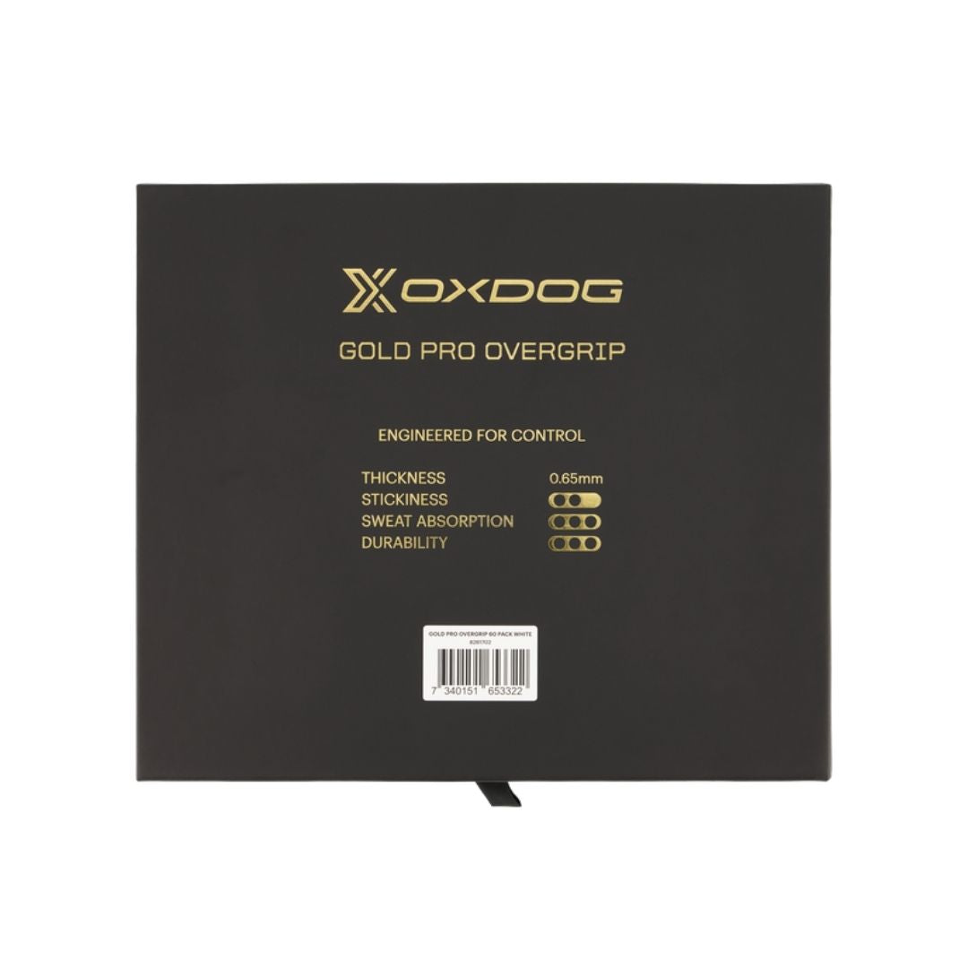 Oxdog Gold Pro Overgrips 60 pack White