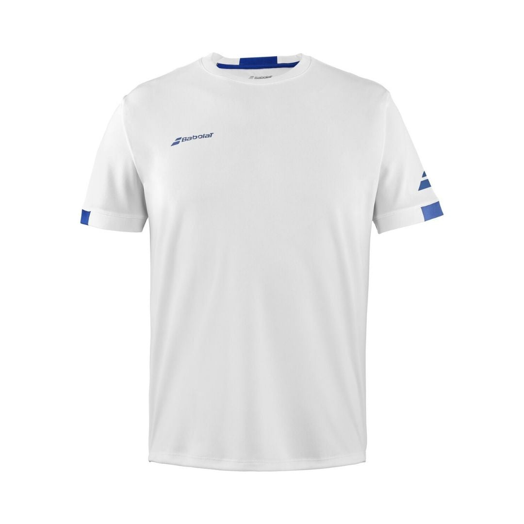 Babolat Play Crew Neck Tee Jongens White white