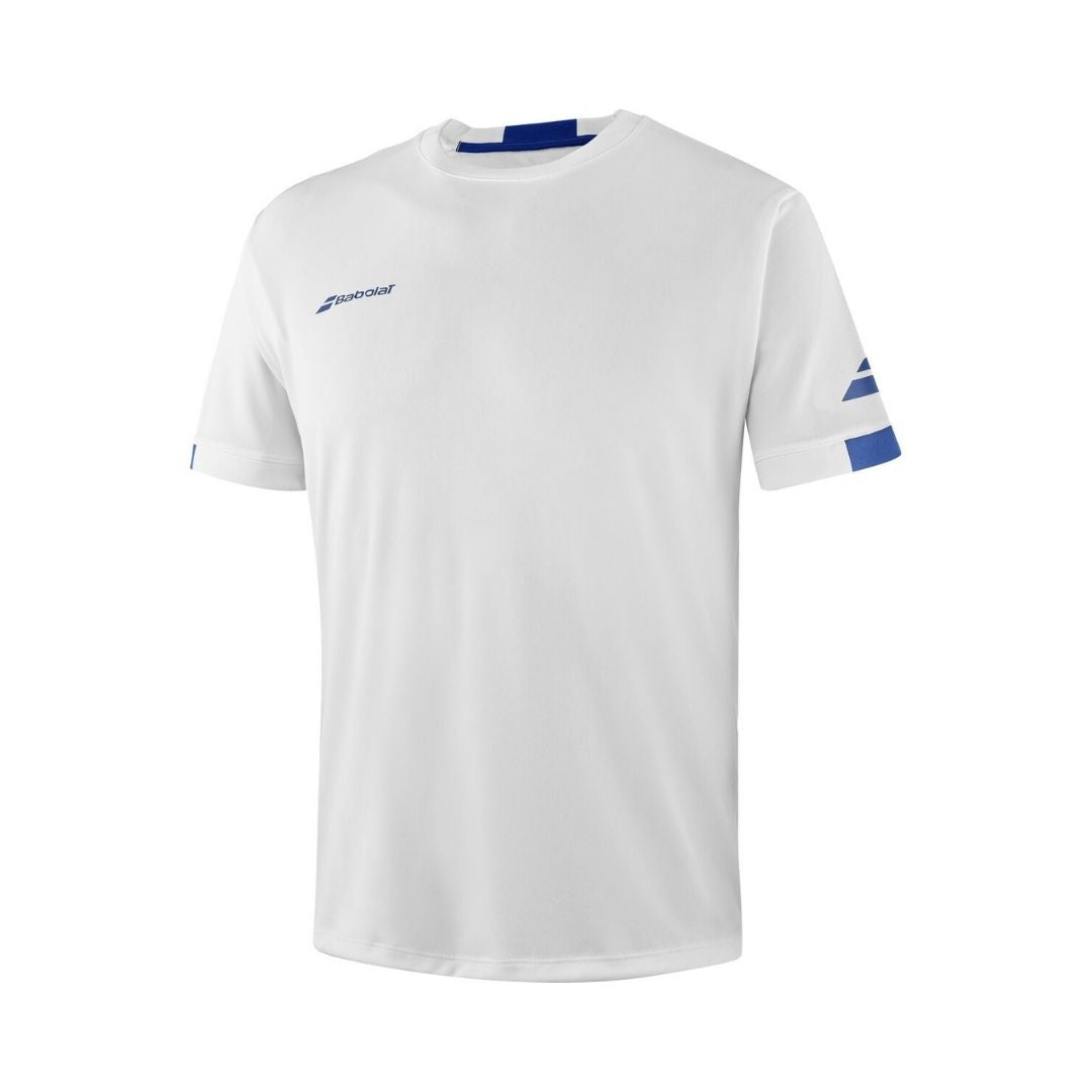 Babolat Play Crew Neck Tee Jongens White white