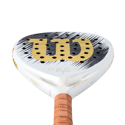 Wilson Defy Pro V1 SE Padelracket White Black Gold