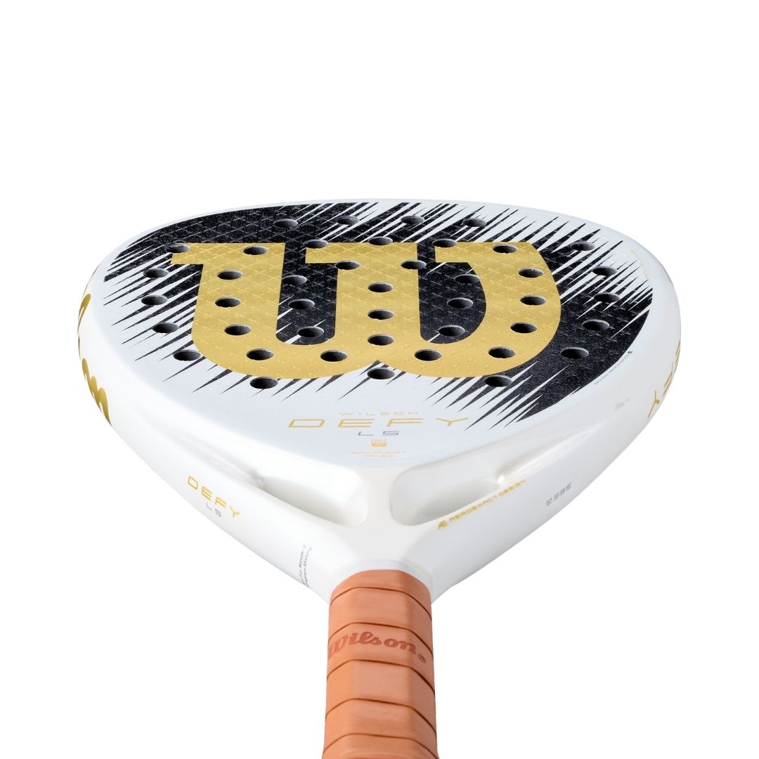 Wilson Defy LS V1 SE Padelracket White Black Gold