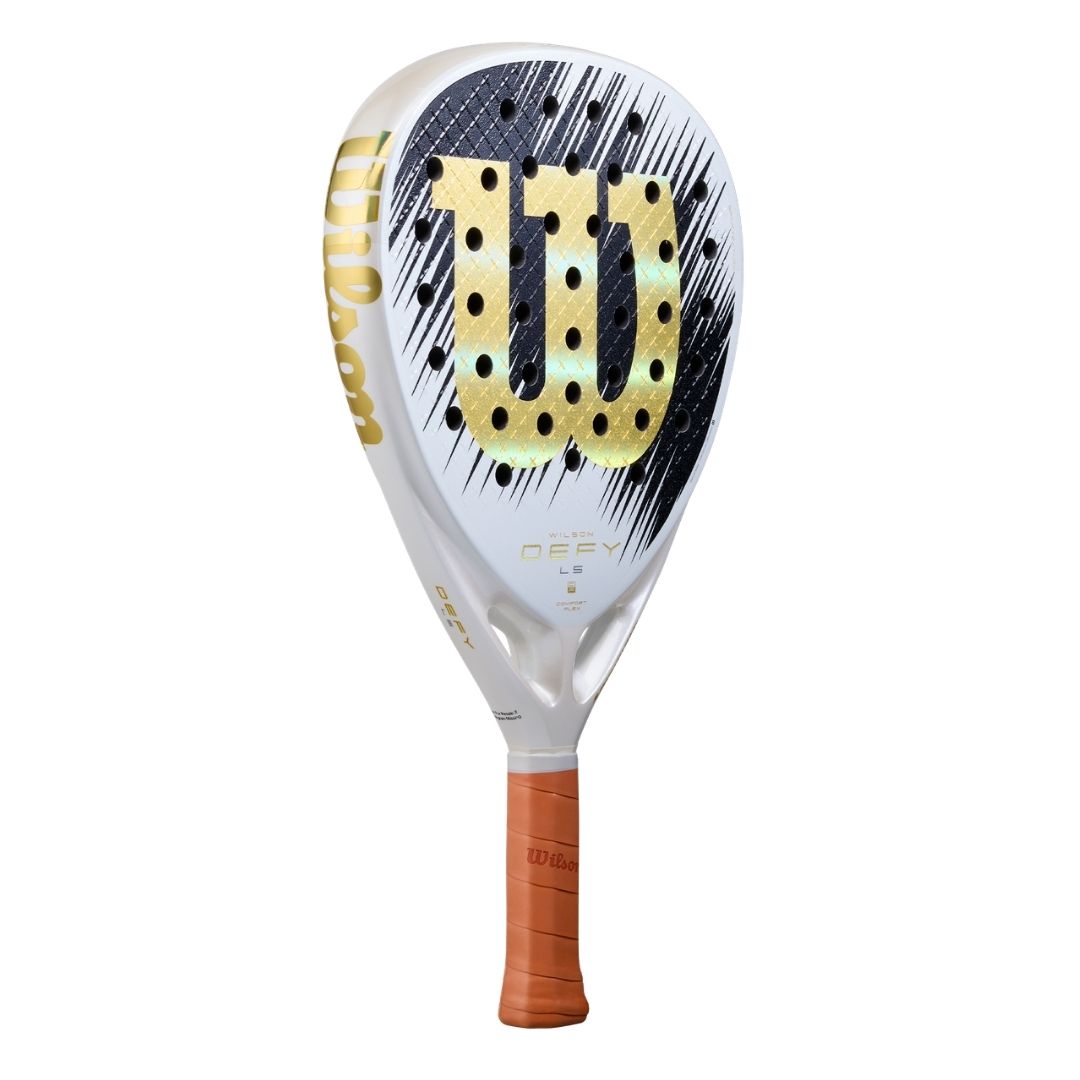 Wilson Defy LS V1 SE Padelracket White Black Gold