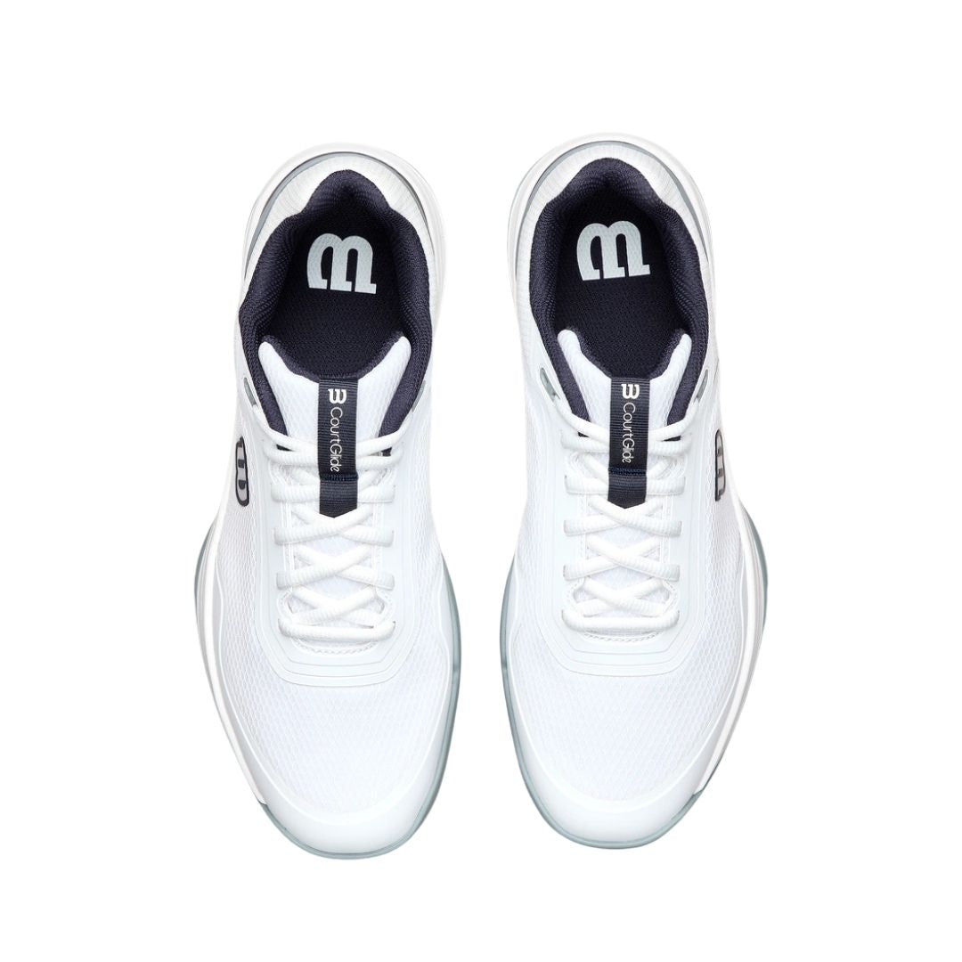 Wilson Courtglide Men Padelschoenen (White/Navy Blazer/Quarry)