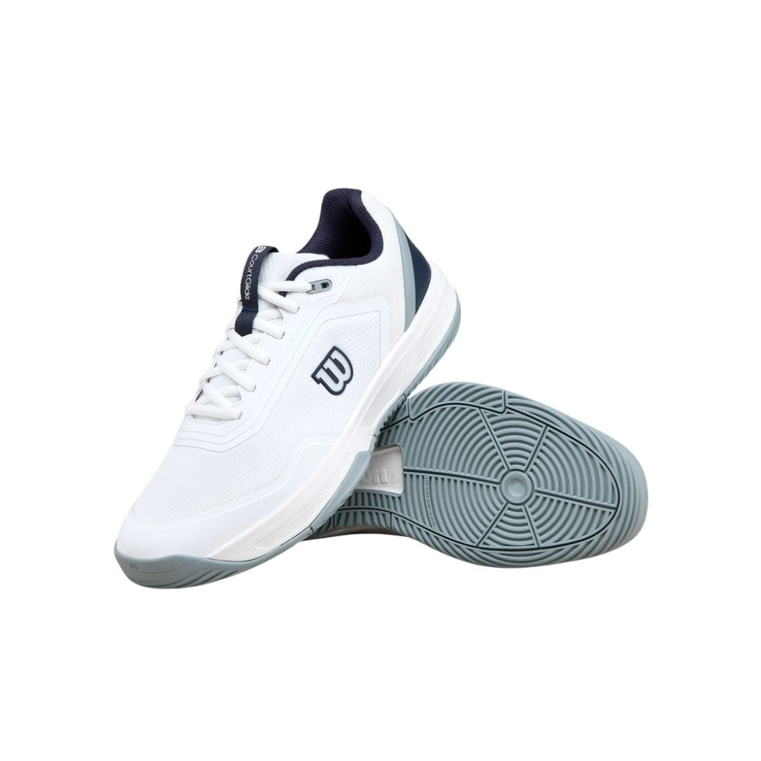 Wilson Courtglide Men Padelschoenen (White/Navy Blazer/Quarry)