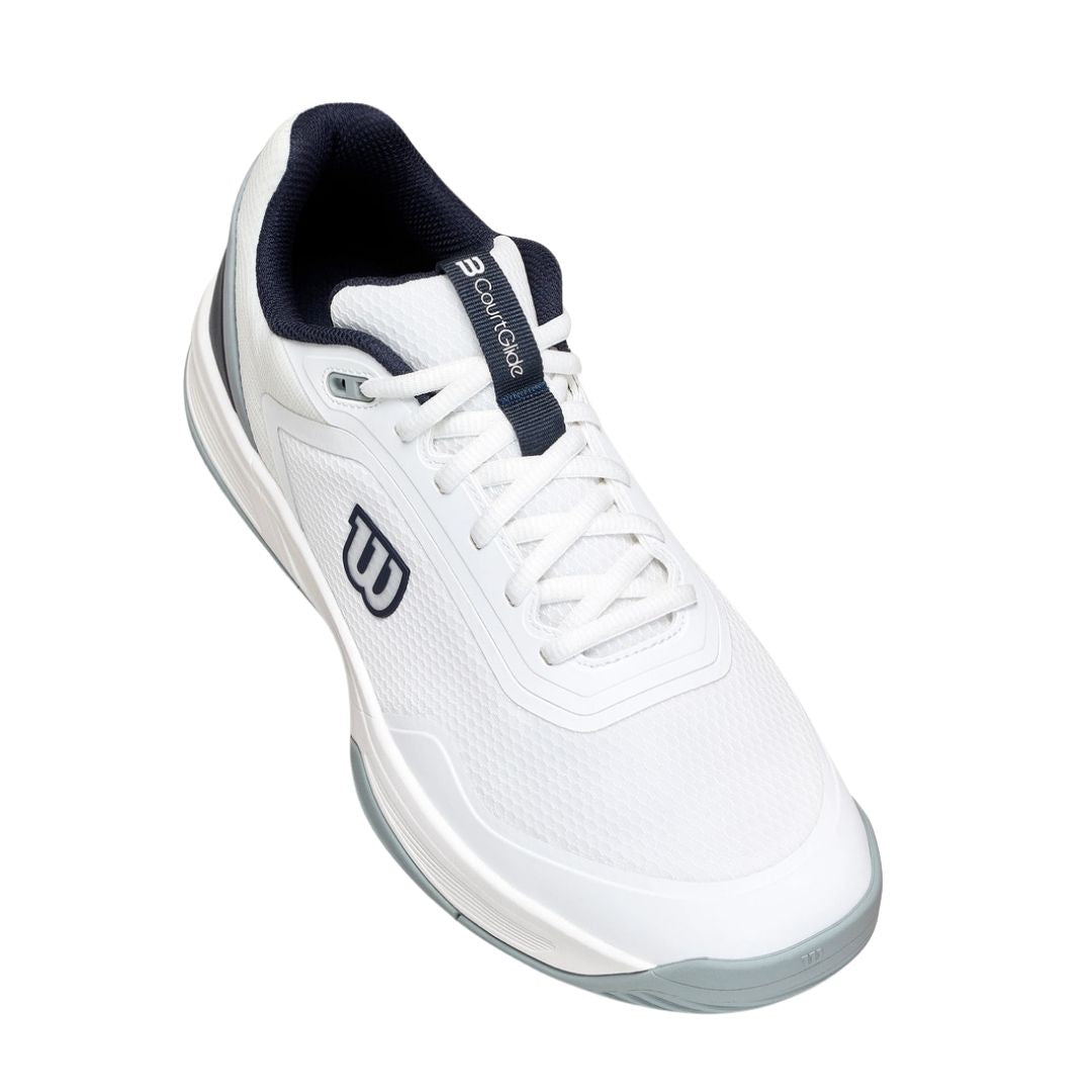 Wilson Courtglide Men Padelschoenen (White/Navy Blazer/Quarry)