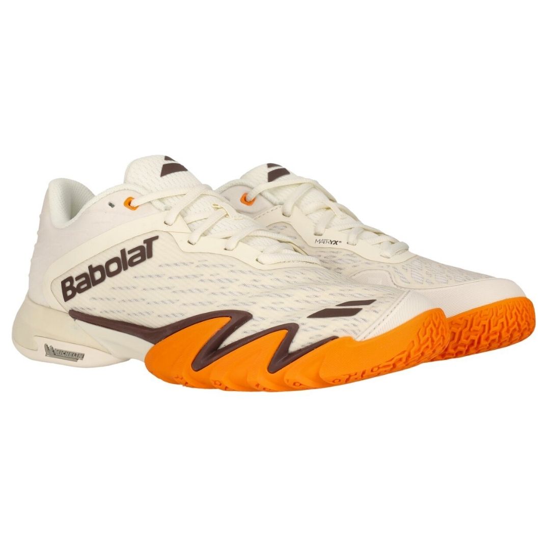 Babolat Jet Premura 3 Men Padelschoenen (Cream/Orange)